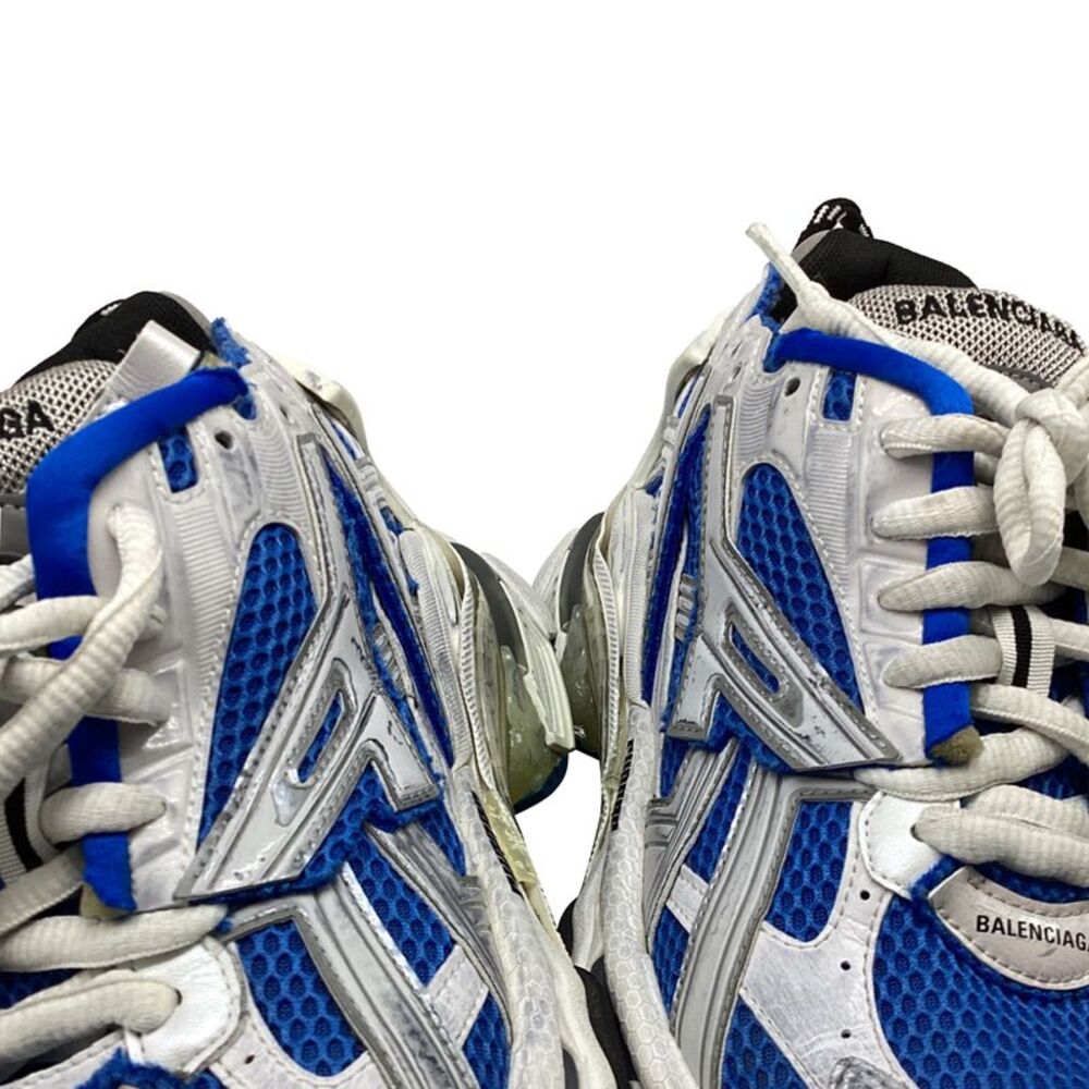 Balenciaga Runner Sneakers in Blue Polyurethane - Picture 9 of 10